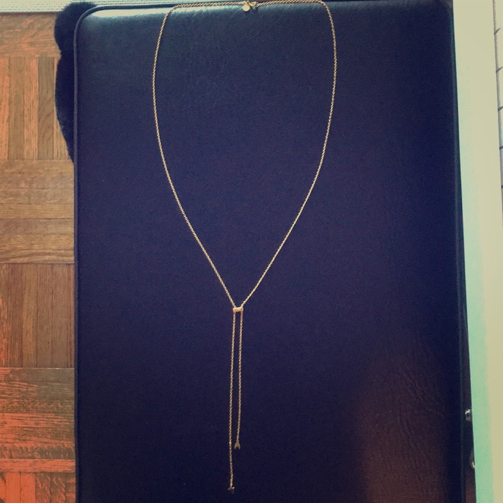 Gorjana Lariat Gold Necklace